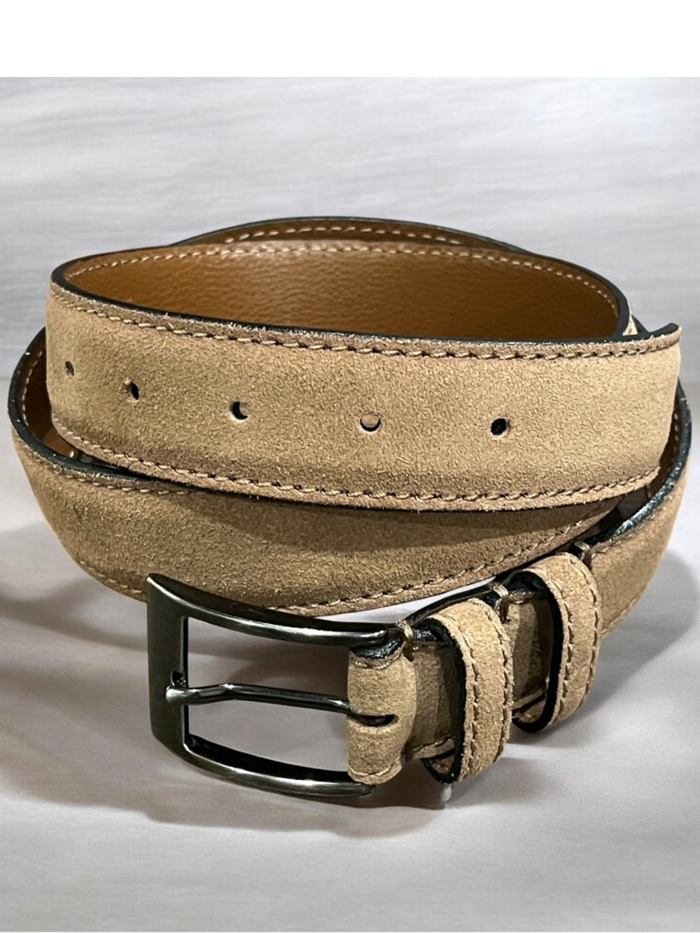 W.kleinburg Calf Suede/Leather Belt Made in Italy size 36